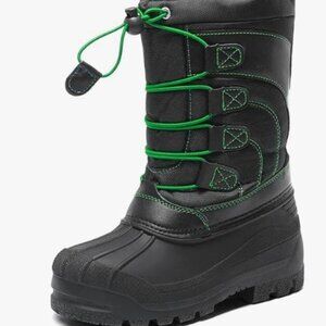 (SZ: 1 or 4 ) DREAM PAIRS Kids Winter Snow Boots for Boys Girls Waterproof Outdo